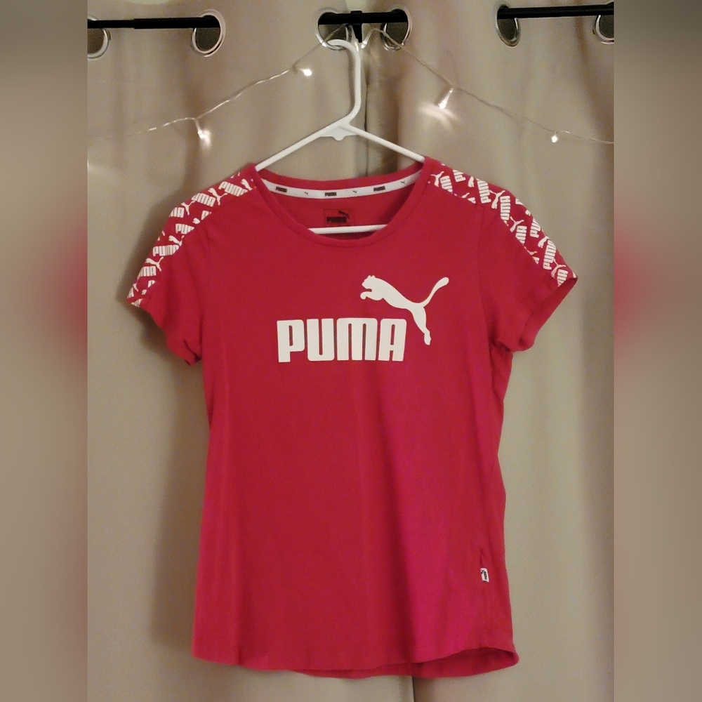 Women's Hot Pink Puma Tee